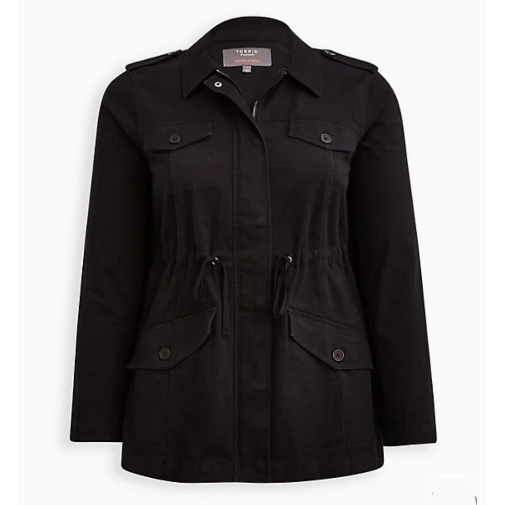 Torrid Lace-up Anorak Twill Jacket